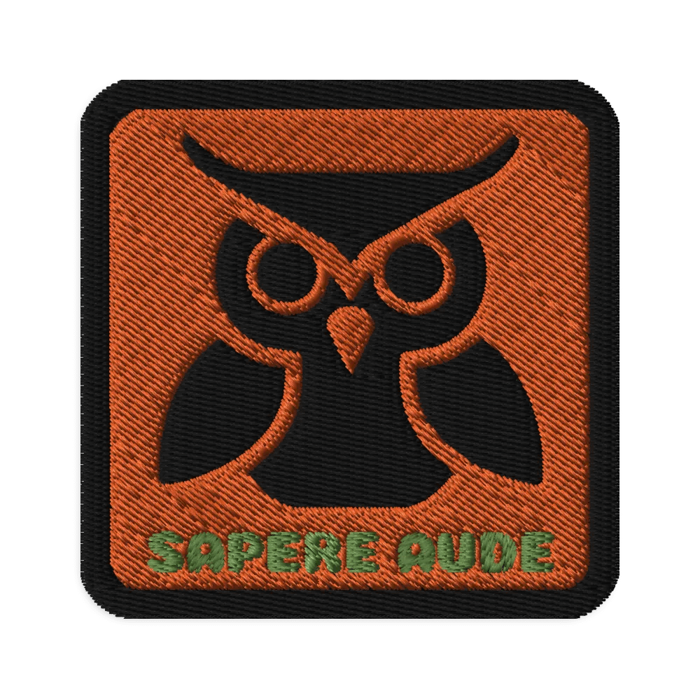 Sapere Aude Orange Patch product image (1)