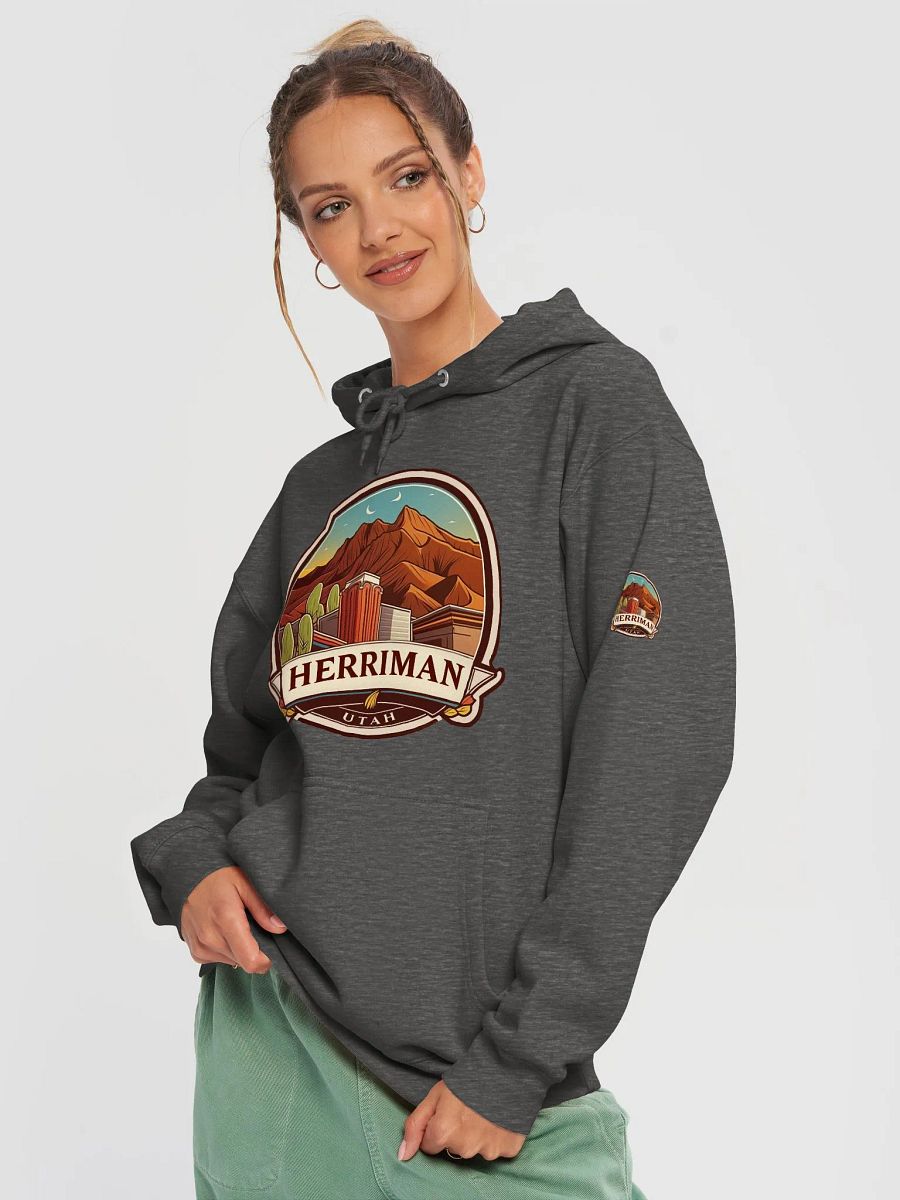 Herriman Utah Cityscape Premium Pullover Hoodie product image (17)