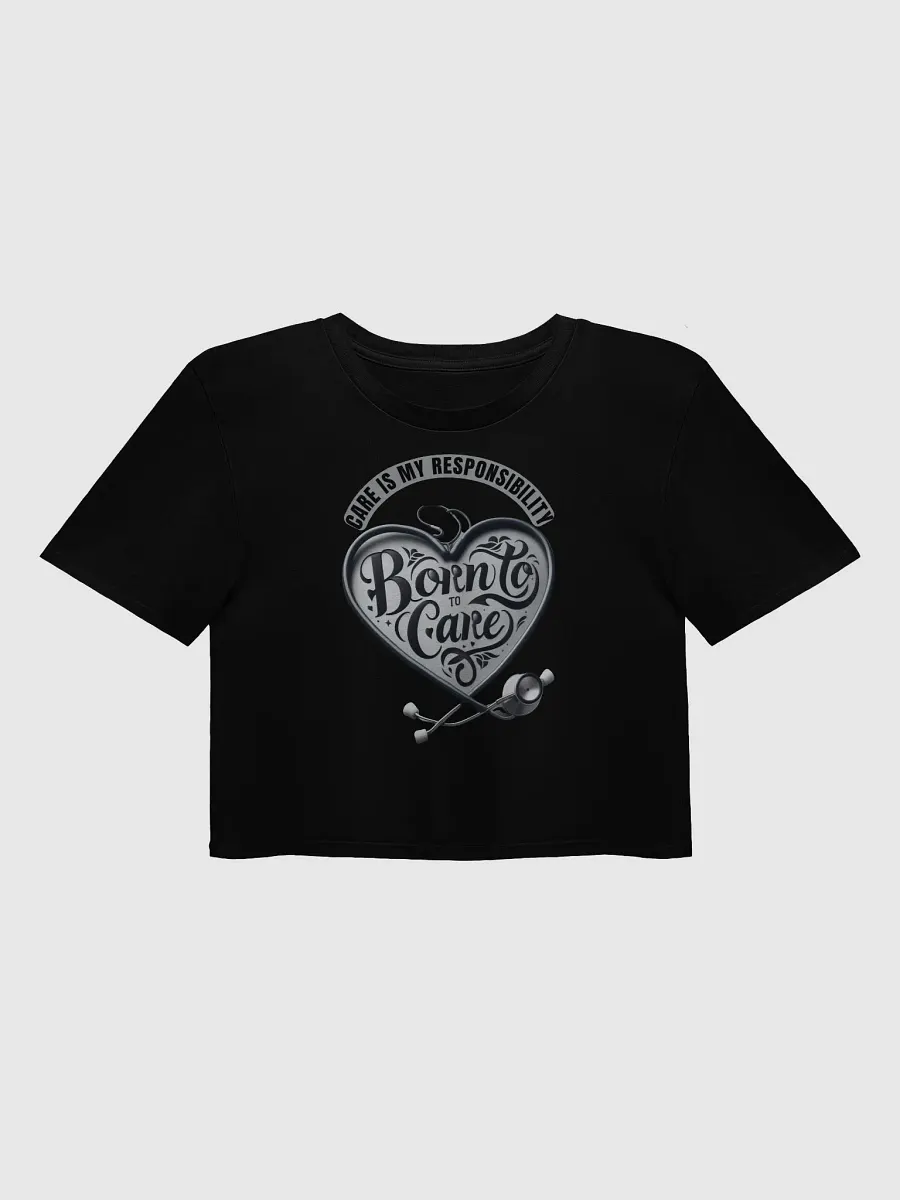 Born To Care: Heartfelt Care Stethoscope Crop Top product image (1)