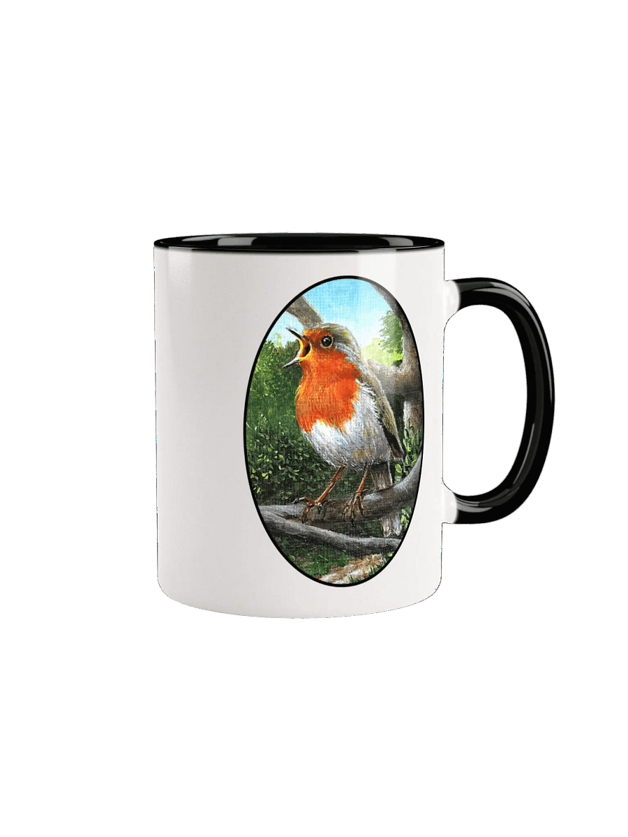 European Robin Ceramic Mug product image (1)