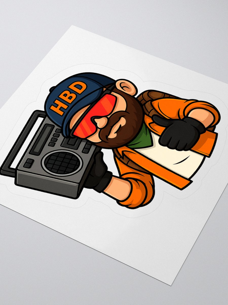 HBD Gaming Transparent Boombox Decal product image (7)