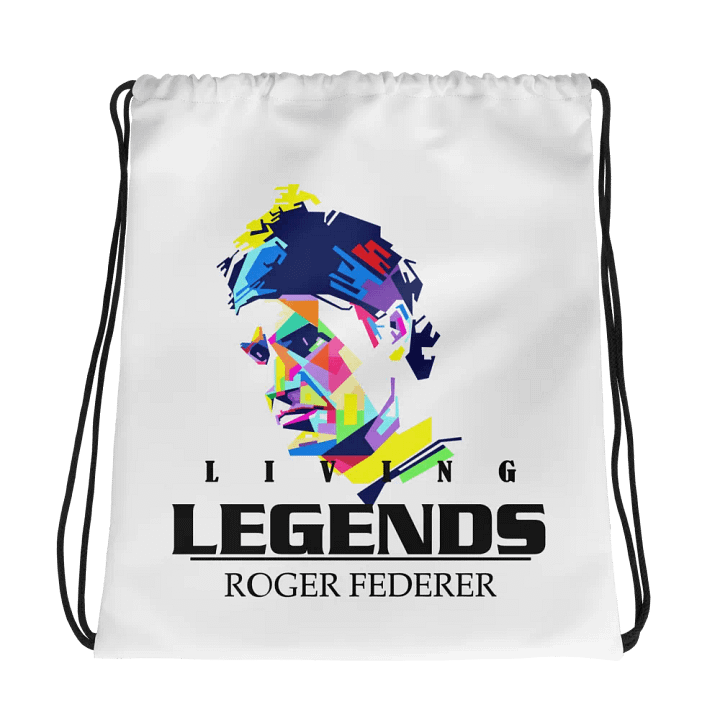 living legend australian open Pop Art Geometric Face Drawstring Bag product image (1)