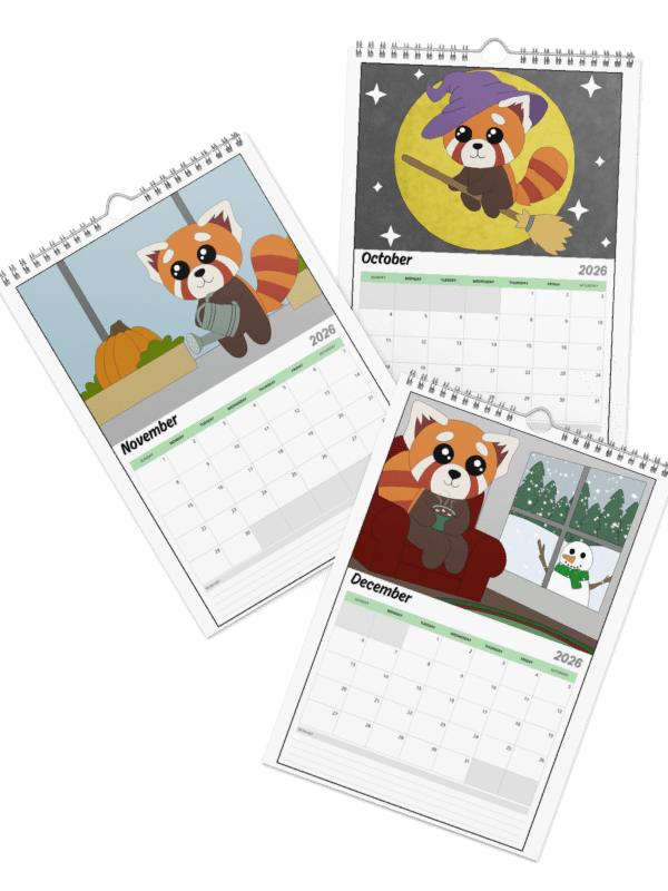 2026 Red Panda Calendar product image (6)