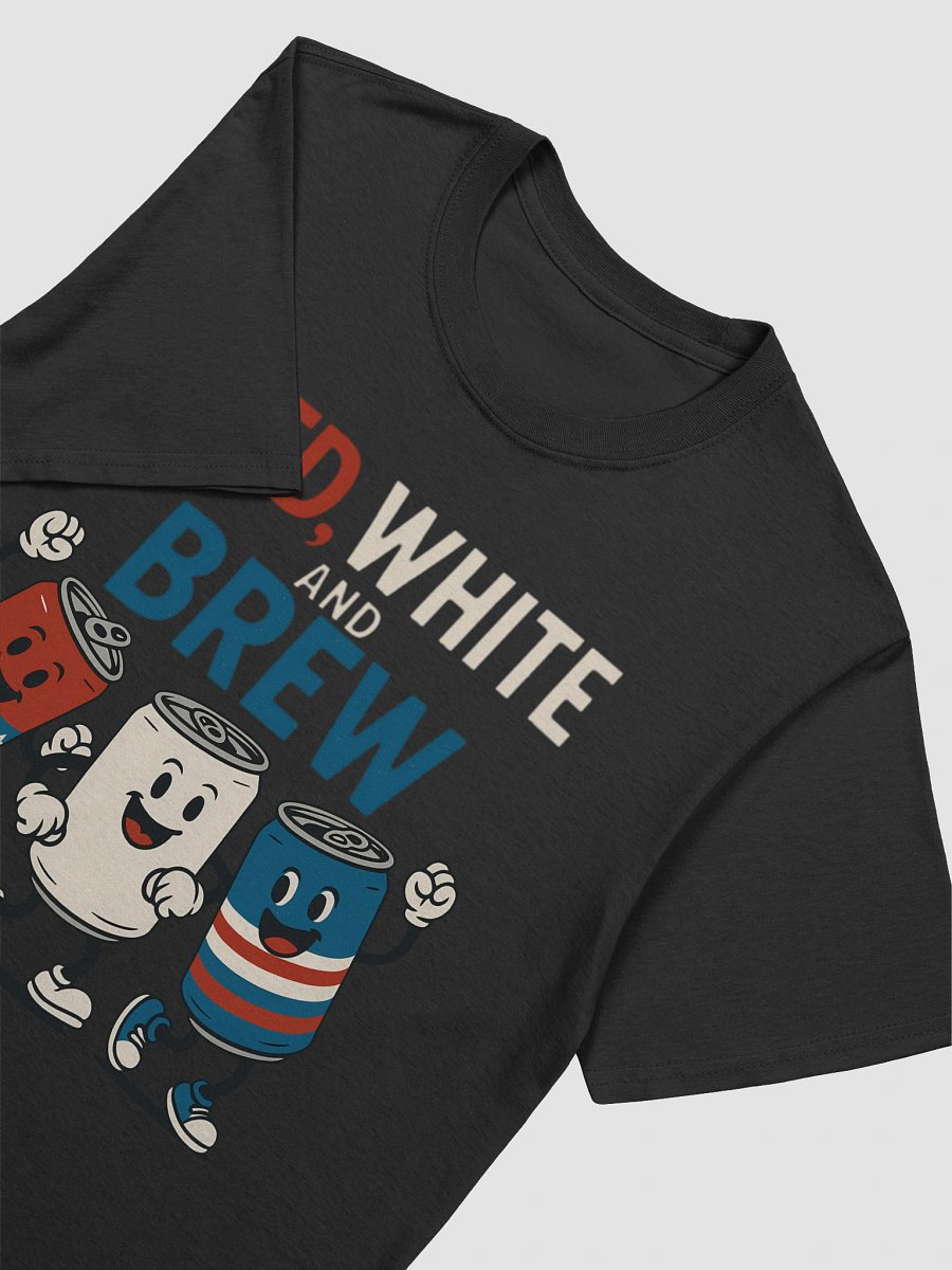 Red White and Brew 4th of July T-Shirt - Patriotic Beer & Soda Cans product image (11)