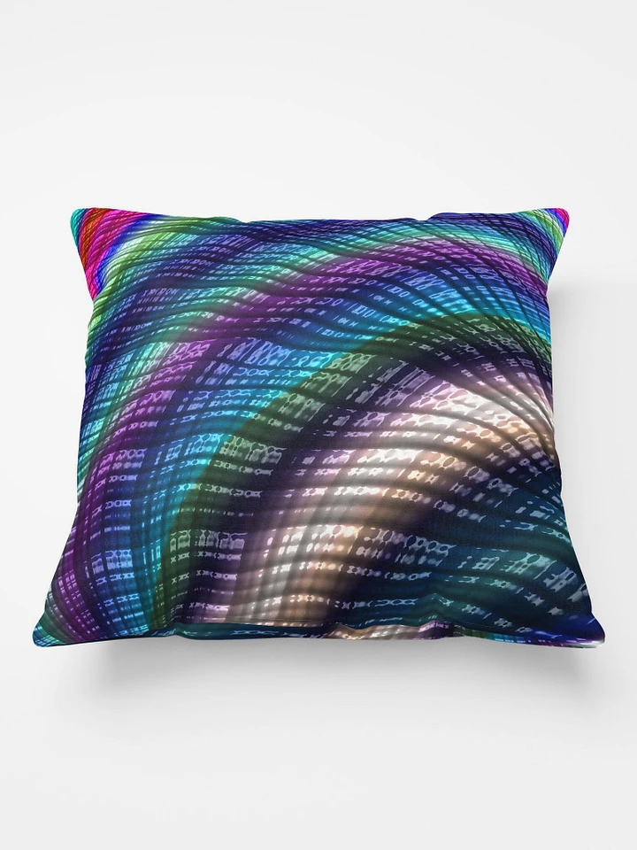 Candy Plaid Fractal Throw Pillow product image (2)