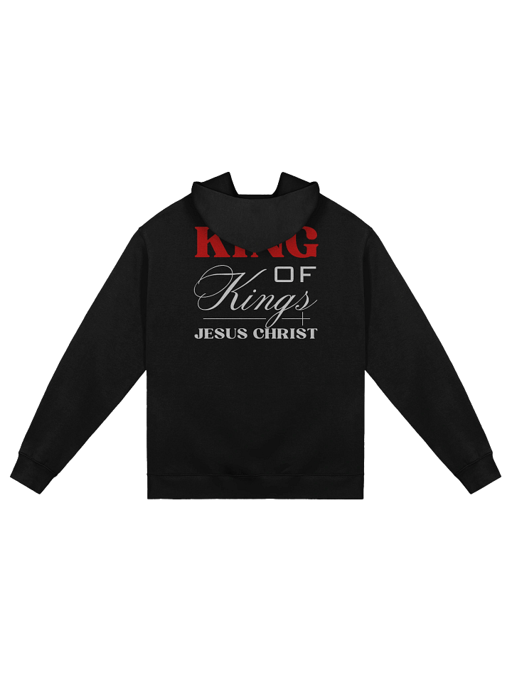 King of Kings Jesus Christ Oversized Hoodie | Christian Plus Size Streetwear | Bold Faith Apparel with Front & Back Design product image (2)