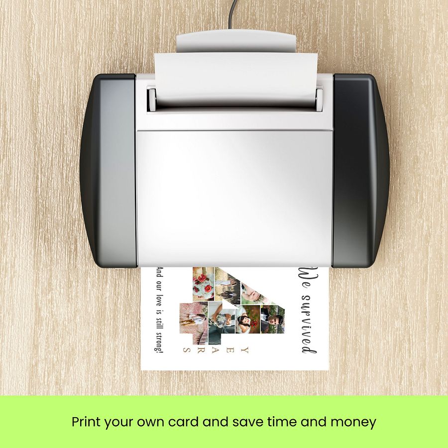 4 Year Anniversary Photo Card Editable Canva Template product image (9)