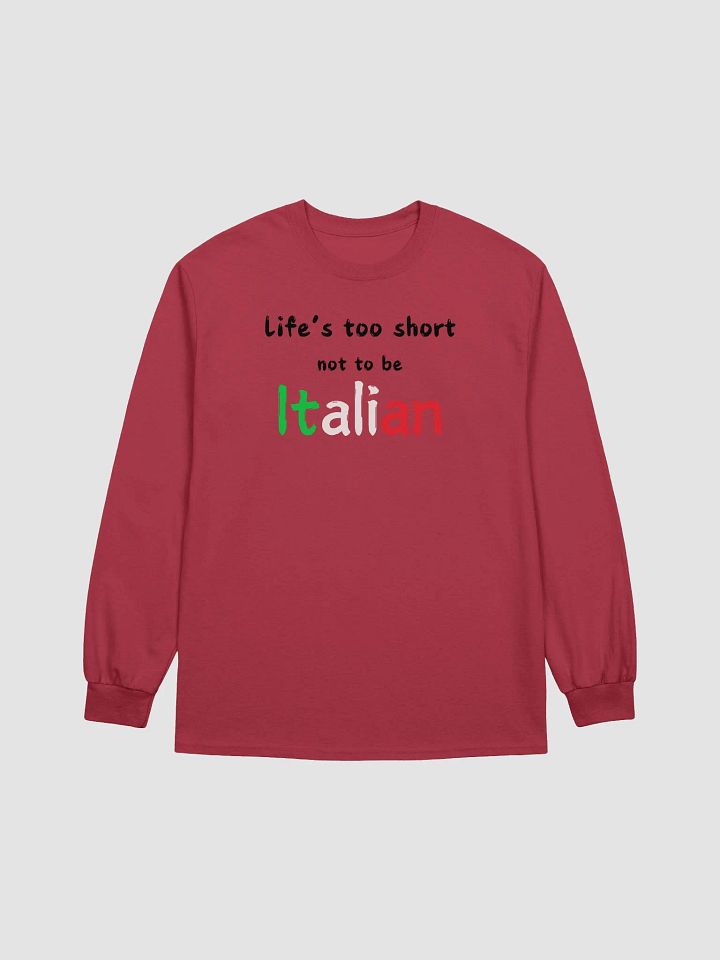 Italian Flag Long Sleeve Tee product image (3)