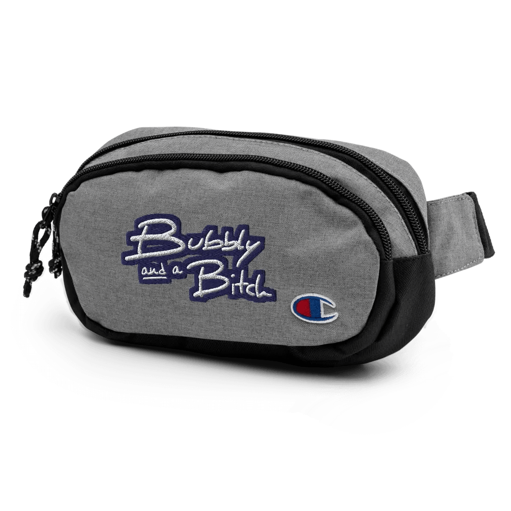 Bubbly and a B*tch (navy bubble design 2) champion fanny pack product image (4)