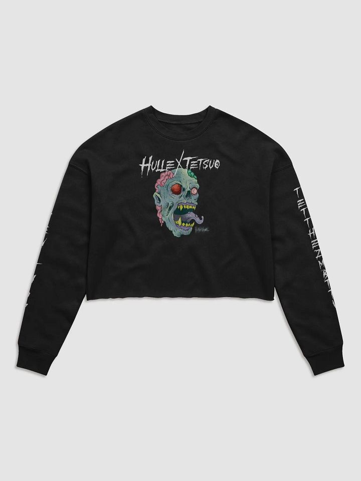 Gimme Brain Bella+Canvas Women's Fleece Crop Sweatshirt (HulleVane Design) product image (1)