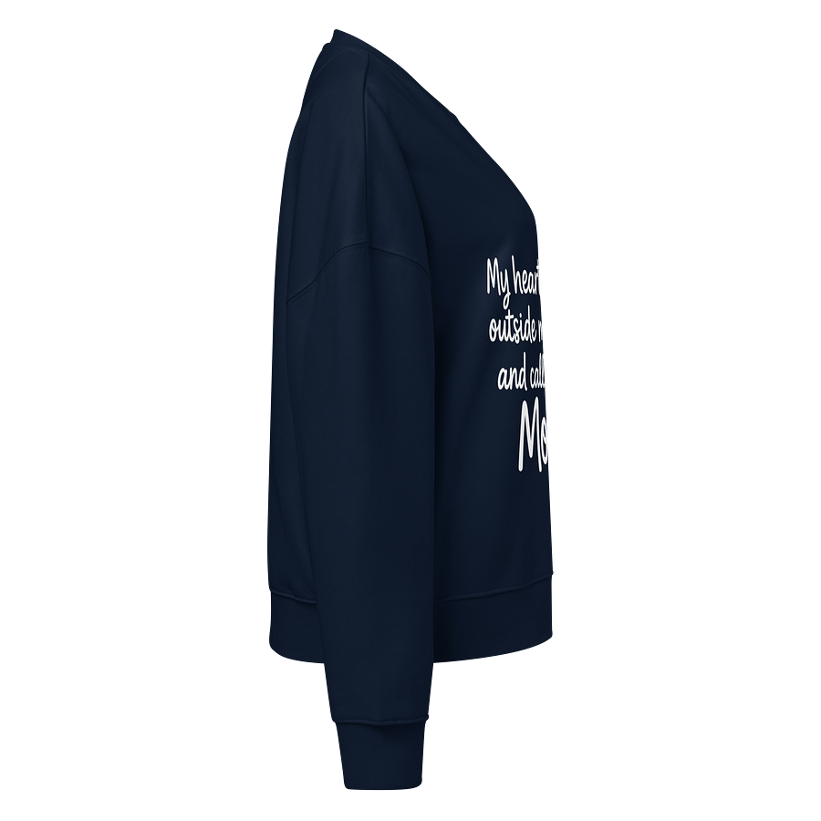 Heartfelt Mom Quote Organic Sweatshirt product image (4)