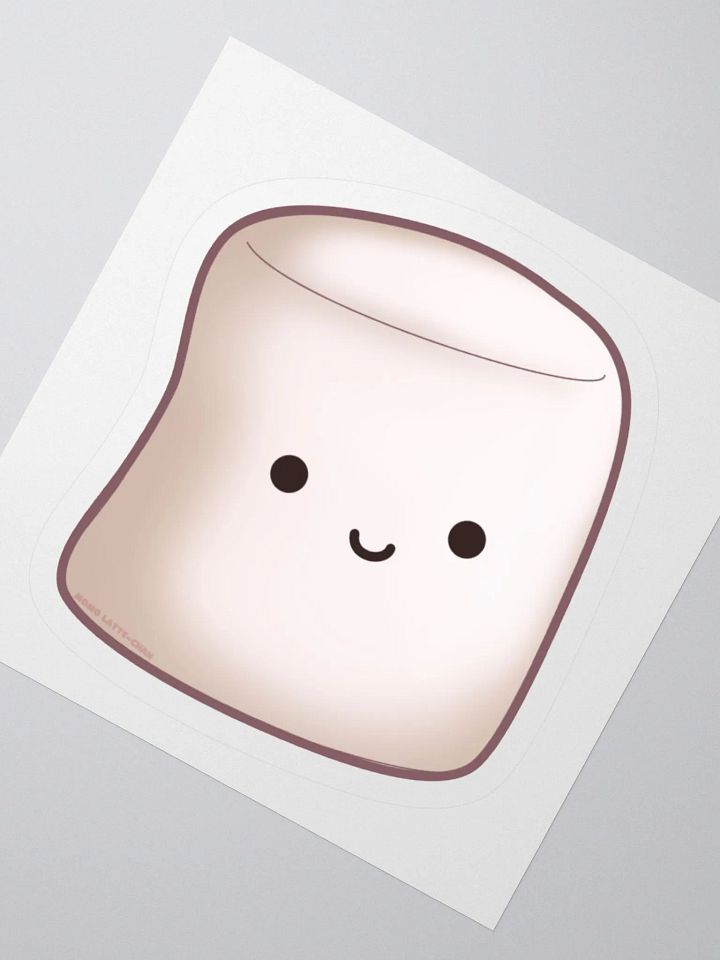 Kawaii Marshmallow Kiss Cut Stickers product image (4)