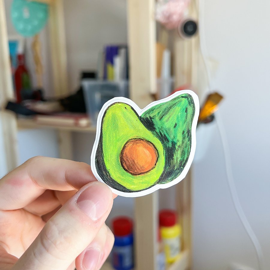 Avocado sticker product image (1)