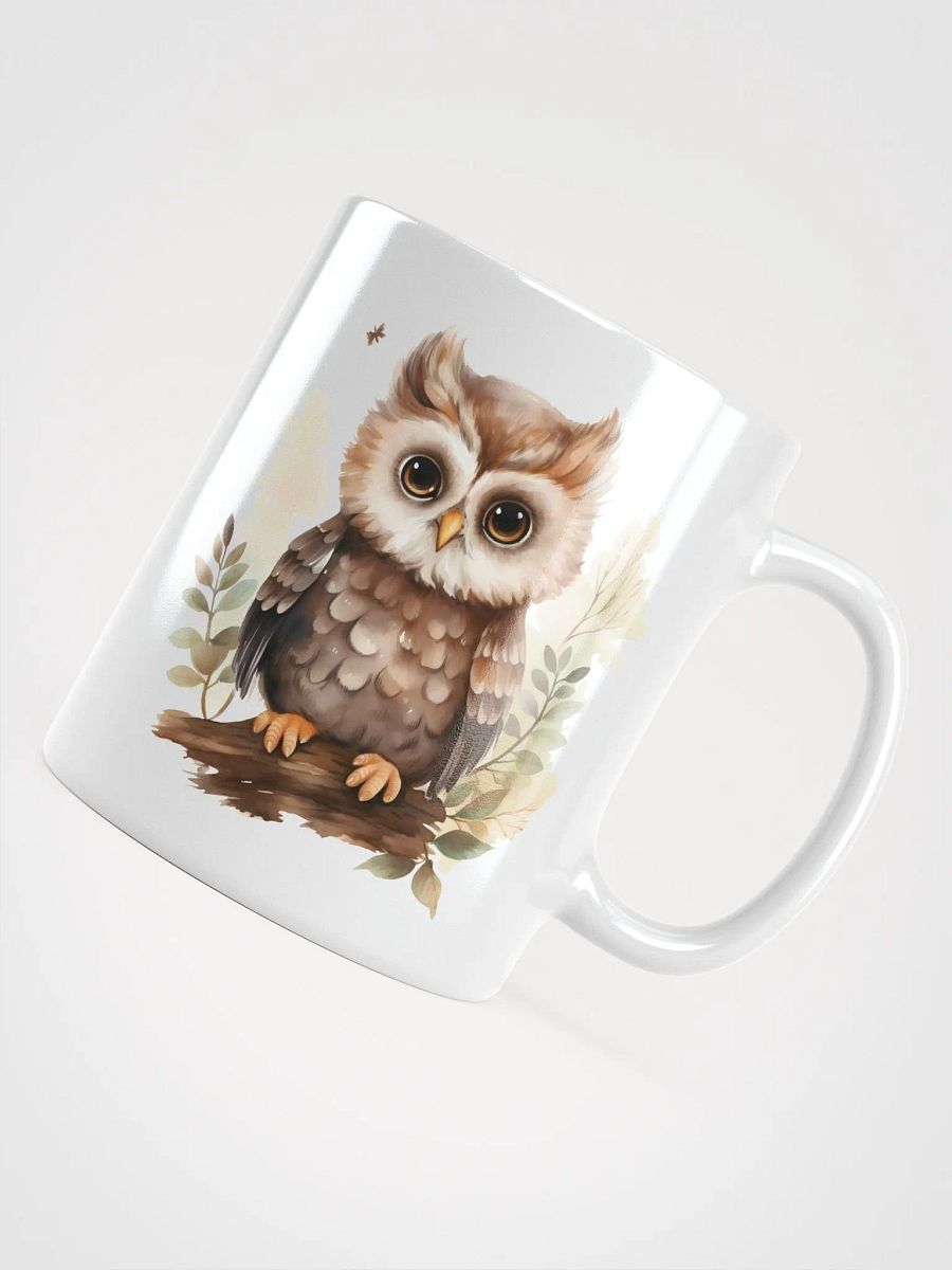 Whimsical Owls White Glossy Mug product image (5)