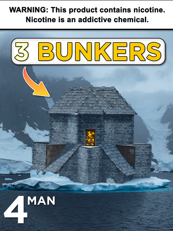 CHILL MINT | 4 Man | Strongest 3 Bunker Base Design (2x2) product image (1)