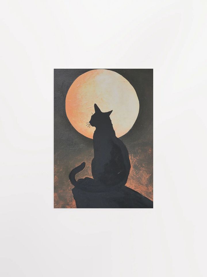 Lunar Feline Glow Poster product image (1)