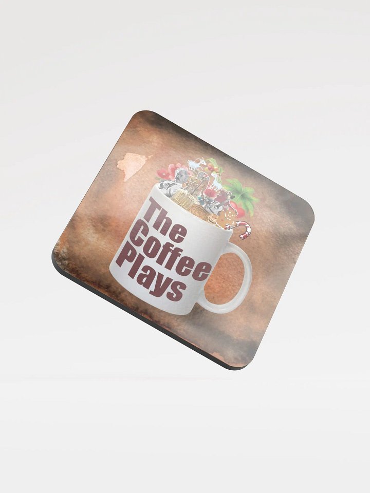 Coffee Plays Cork Coaster product image (1)