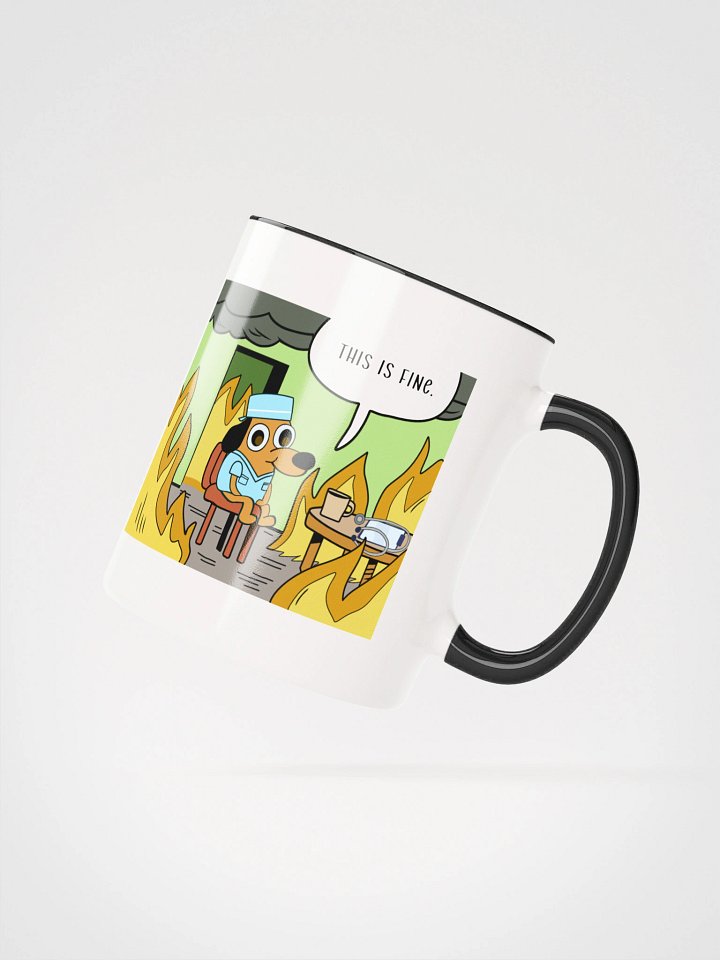 "This is fine-doctor" Ceramic Mug with color inside product image (2)