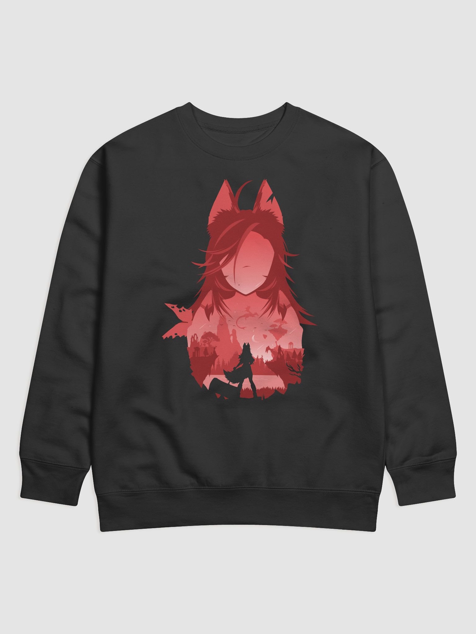 Wolf Girl Dreamscape Sweatshirt product image (1)