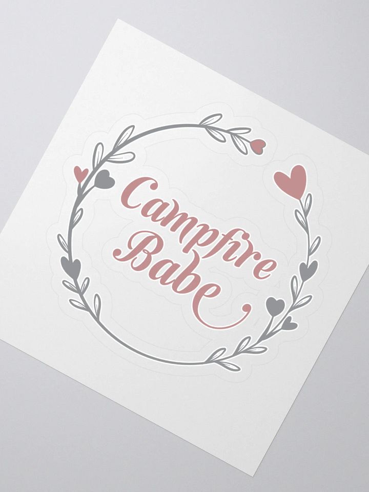 Campfire Babe Floral Wreath Stickers product image (2)