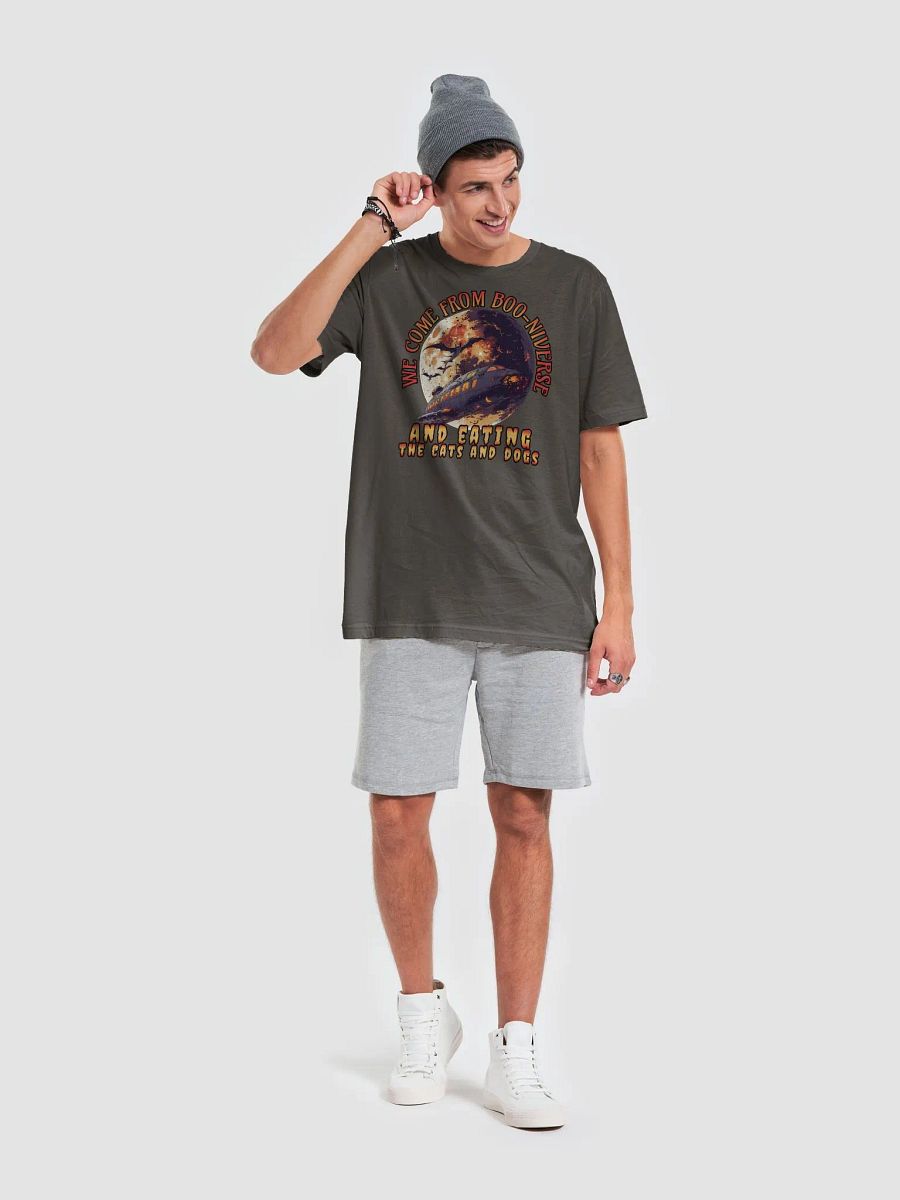 We come from Boo-Niverse and eating the cats and dogs. Halloween T-Shirt product image (6)