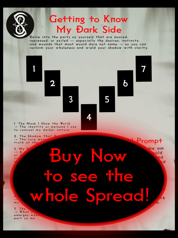 Tarot Spread - Getting to Know My Dark Side product image (1)