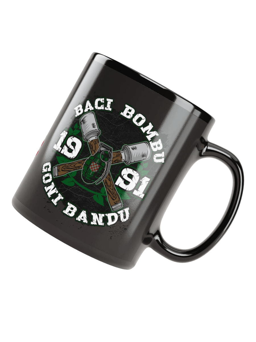 BACI BOMBU Emblem Black Glossy Mug product image (7)