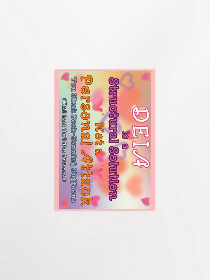Hands Off DEIA, Structural Solution, Protest Poster product image (2)