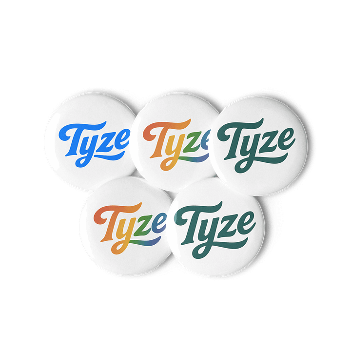 Tyze Typography Pin Set product image (3)
