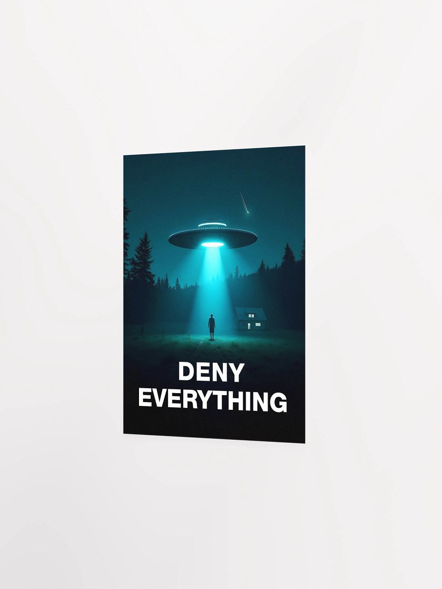 Deny Everything/The X-Files poster, S02E06 1994 — sci-fi poster, movie art, I want to believe poster, space print, aliens wall decor product image (7)