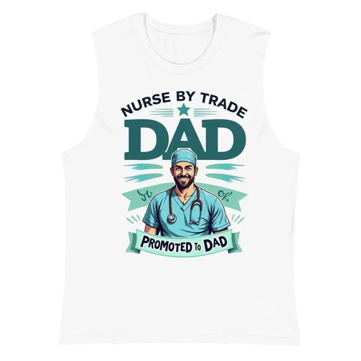 Promoted to Dad Nurse Muscle Tank product image (2)