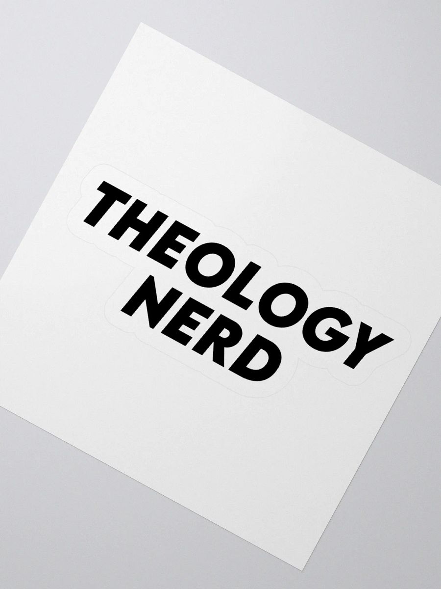 Theology nerd sticker product image (2)