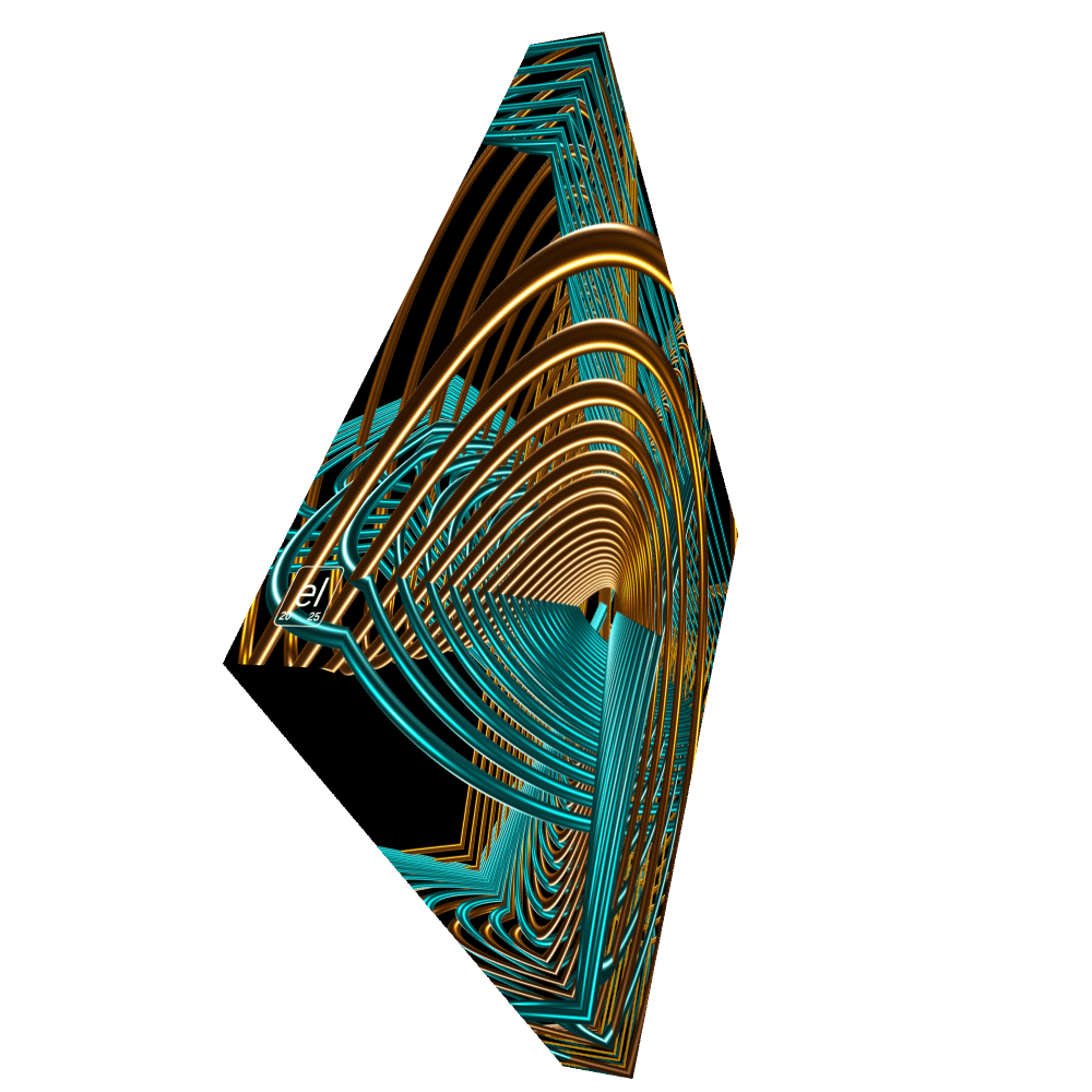 Oscilloscopic Dance #1 - Lissajous Figures Code Art Canvas Print product image (2)