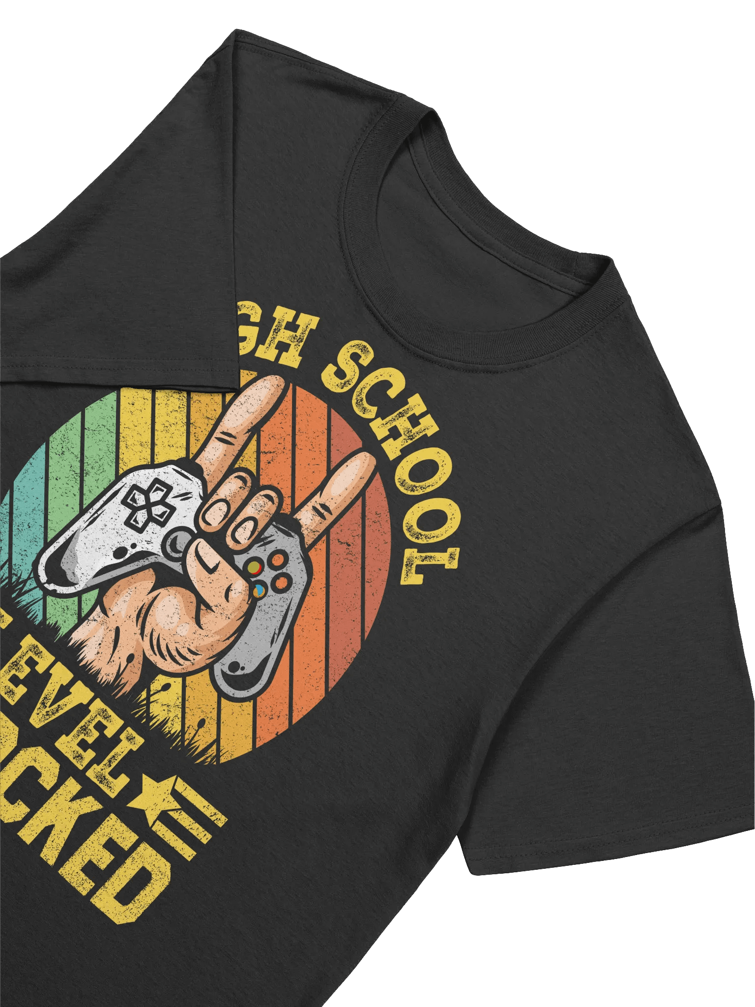 High School Level Unlocked - Gaming Graduation Graphic T-Shirt product image (20)