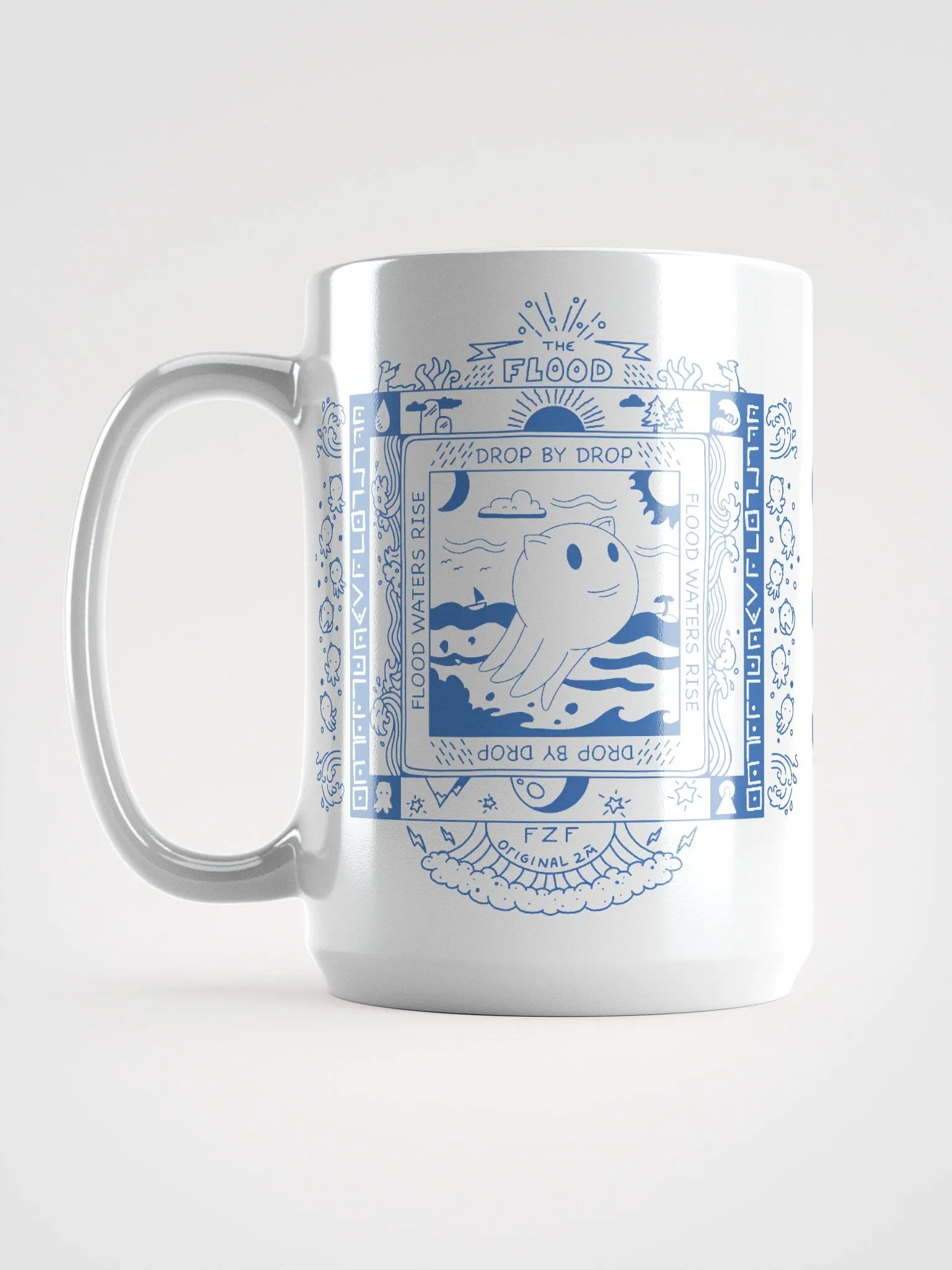 Flood Blue Line 15oz Mug - Double Sided product image (6)