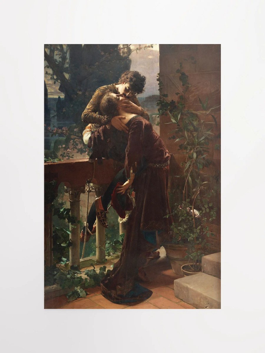 ''Romeo and Juliet on the Balcony'' by Julius Kronberg Poster (12