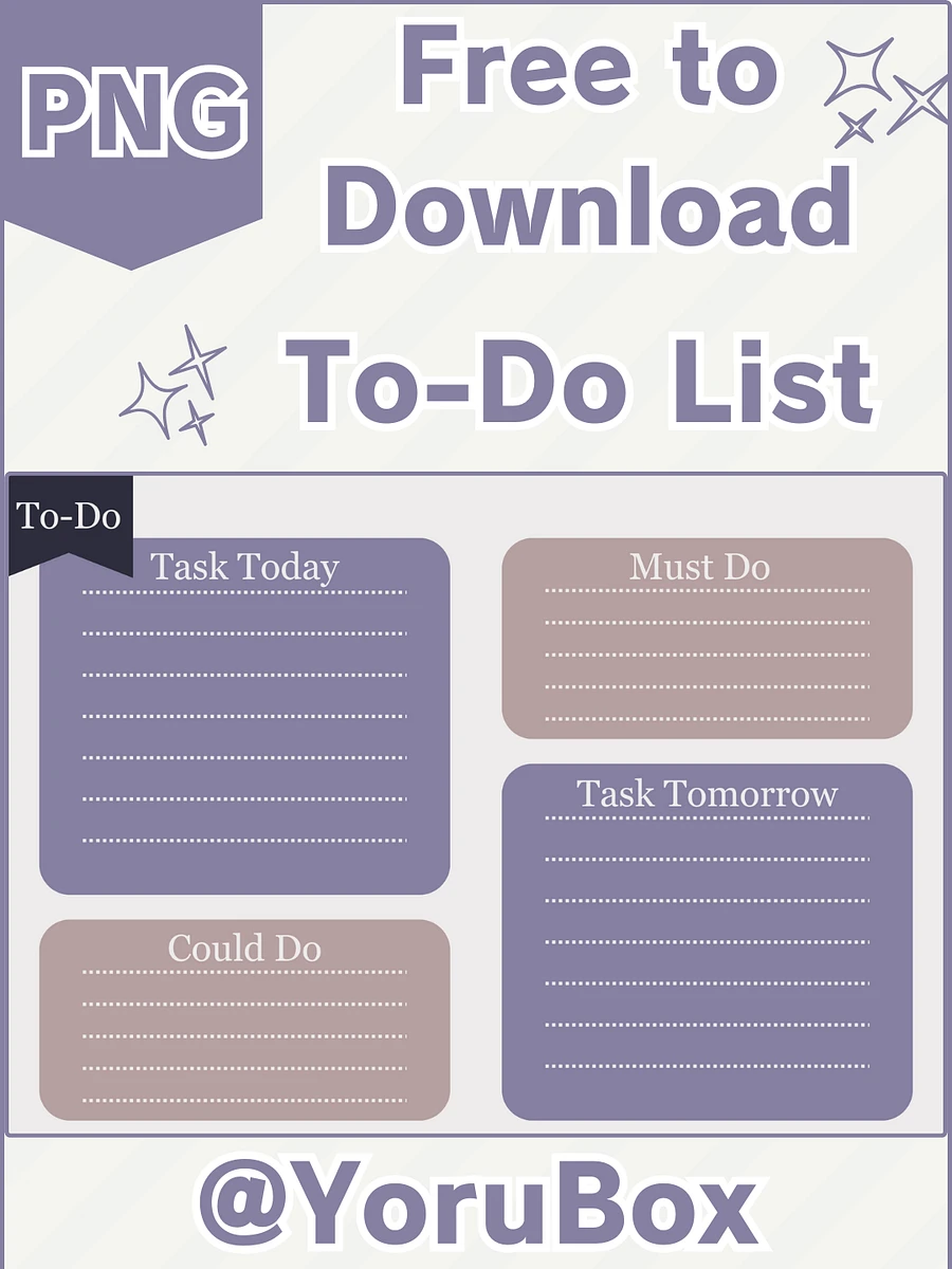 Cute Free Printable To-Do List Template 001 product image (3)