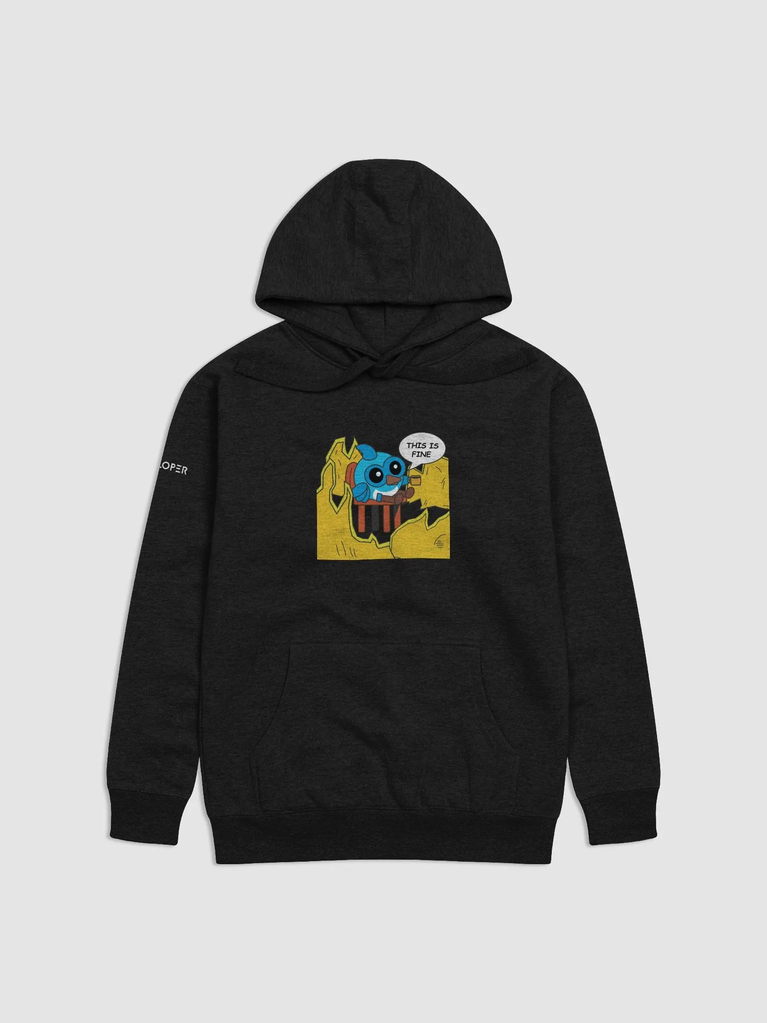 D-VELOPER Hoodie Dash "This is fine" edition product image (67)