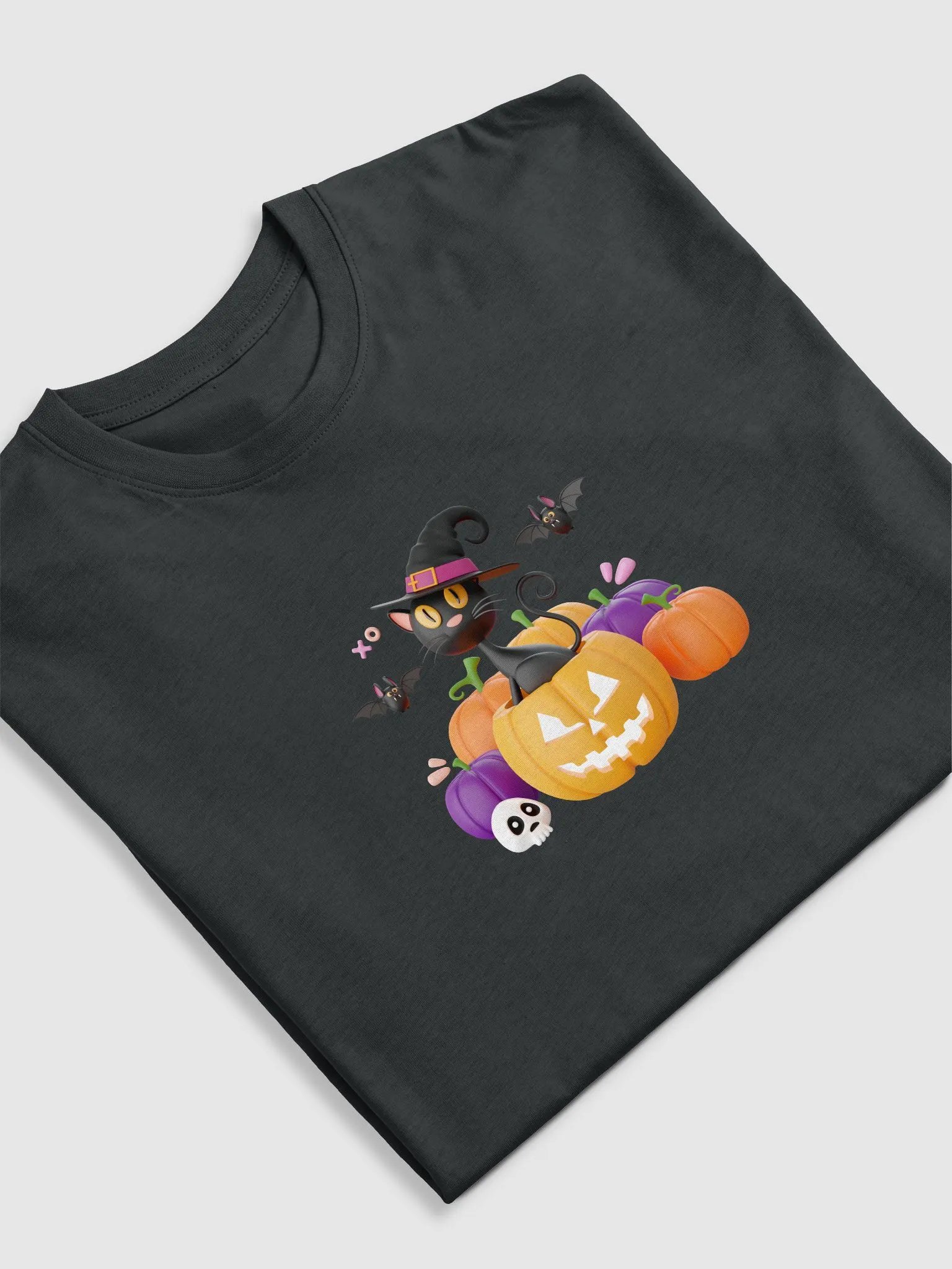 Halloween Cat Cartoon Tee product image (3)