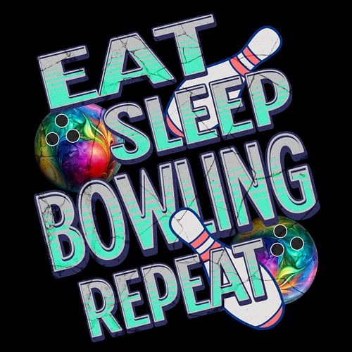 🎳 Eat. Sleep. Bowling. Repeat. 🎳
For all the bowling fanatics out there, this design is made just for YOU! Featuring vibrant ...