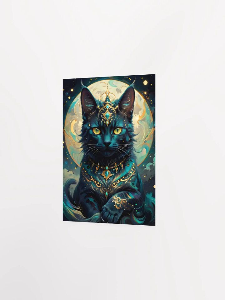 Majestic Lunar Cat Poster product image (4)