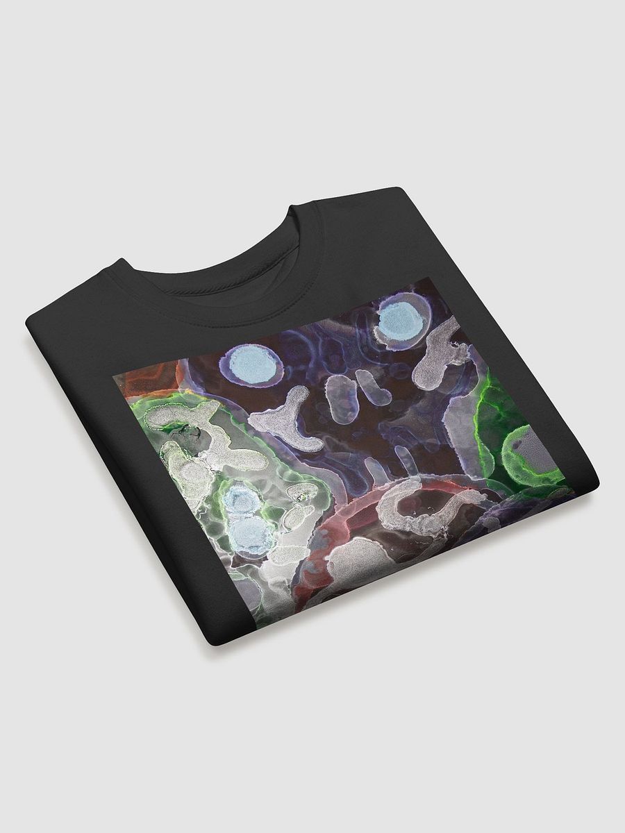 Sugar Skulls Dia de Lost Muertos Ink ARt Fluid Organic Abstract Sweatshirt product image (6)