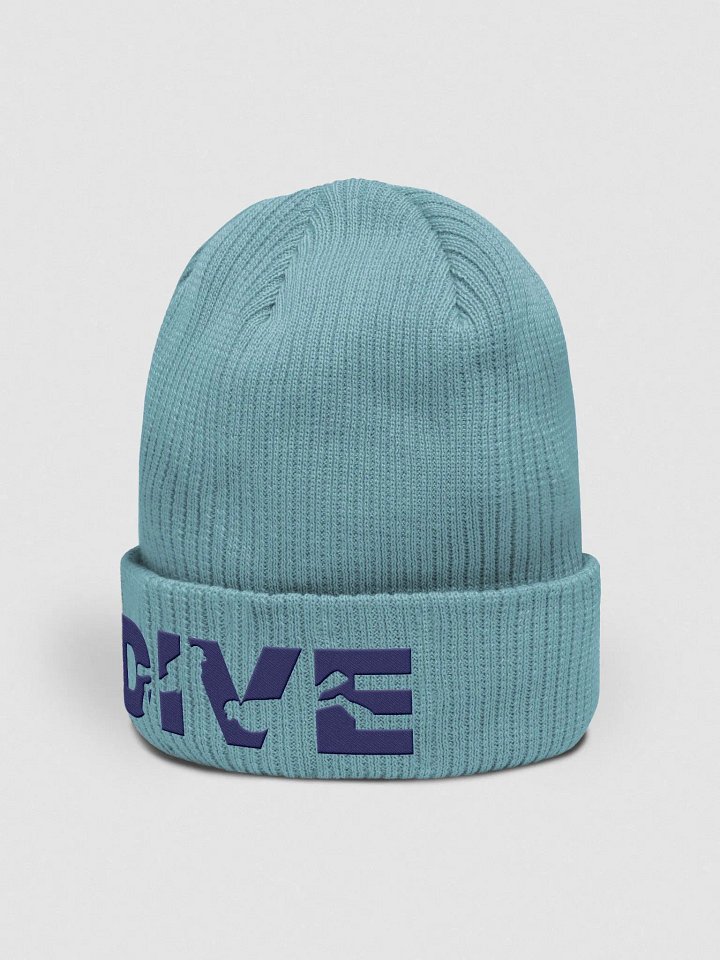 DIVE- Embroidered Light Blue Beanie product image (2)