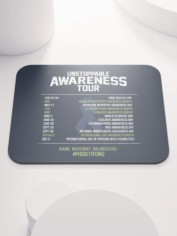 Awareness Tour Schedule Mousepad product image (1)