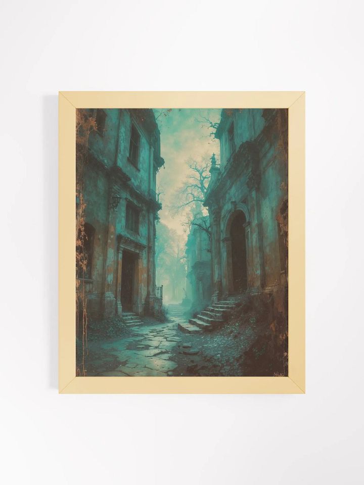 Misty Cobblestone Lane Framed Print product image (4)