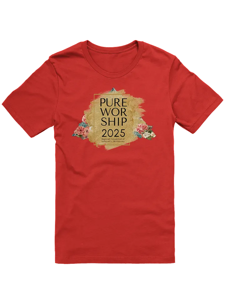 2025 "Pure Worship" Floral Mountain Unisex T-Shirt product image (1)