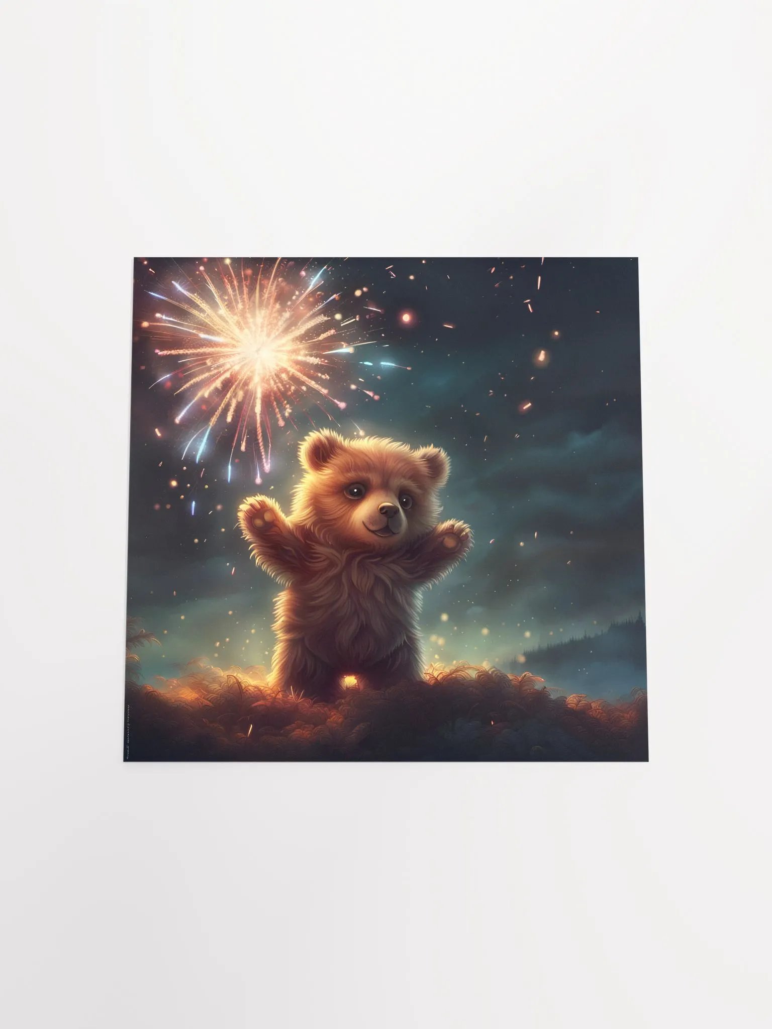 Fireworks Bear Poster product image (11)