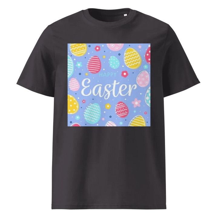 Stanley/Stella Organic Cotton T-Shirt Happy Easter Blue Design product image (1)