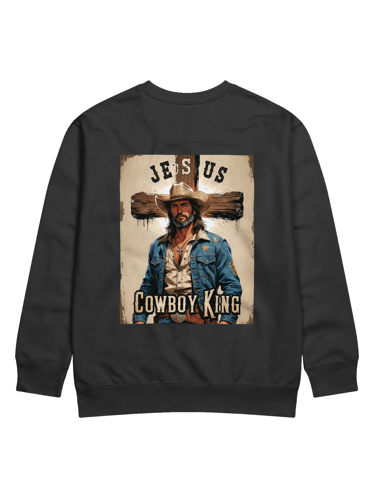 Jesus Cowboy King Sweatshirt product image (1)