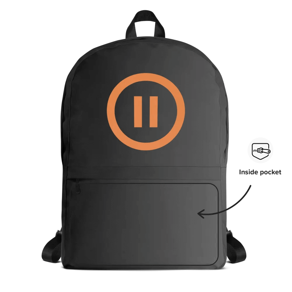 Pause AI Backpack (Black/Grey Gradient) product image (7)